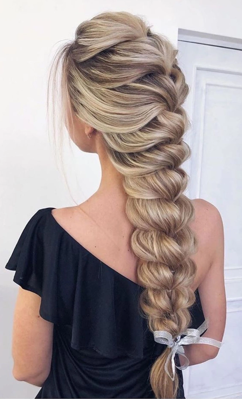 Blonde Braide hairstyle for Long Hair